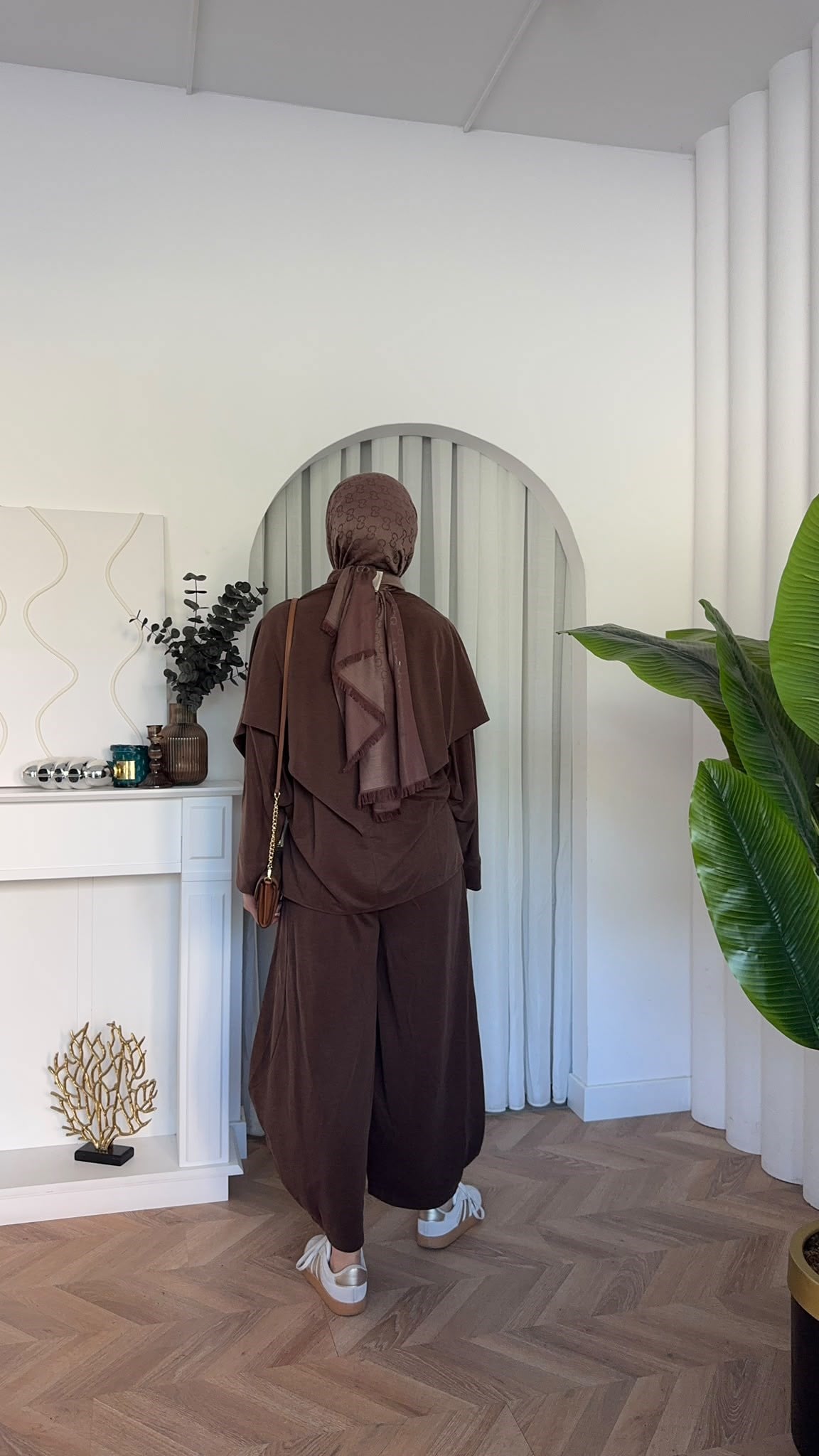 MEYSADESIGN PANTOLON TAKIM Sure Atkılı Oysh İkili Takım Acı Kahve