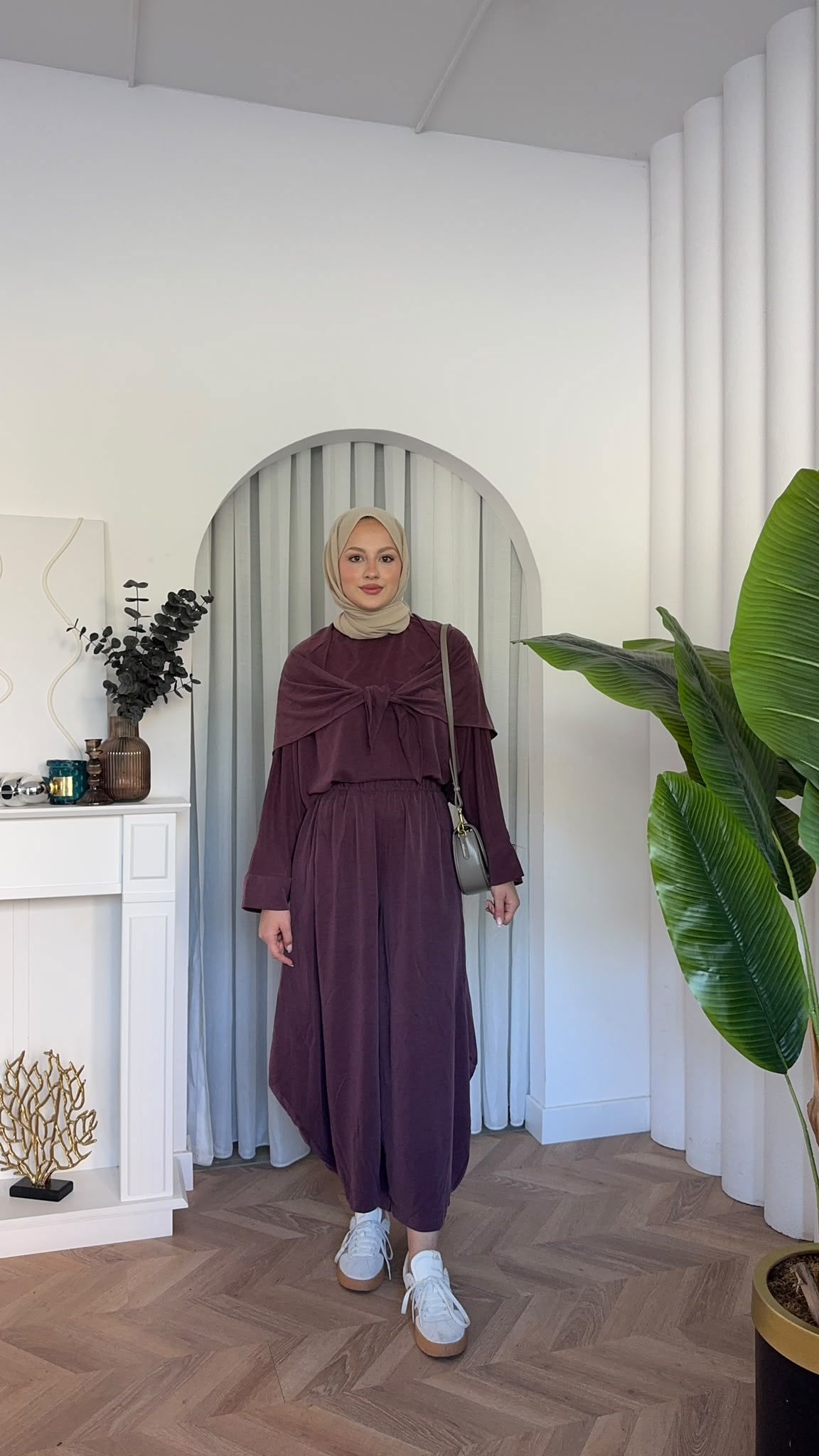 MEYSADESIGN PANTOLON TAKIM Sure Atkılı Oysh İkili Takım Mürdüm