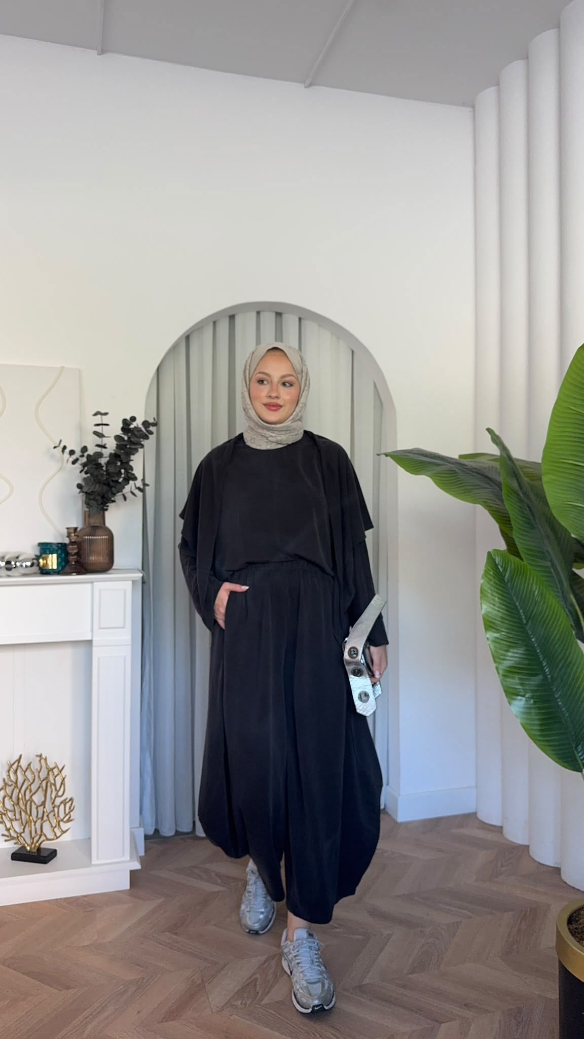 MEYSADESIGN PANTOLON TAKIM Sure Atkılı Oysh İkili Takım  Siyah