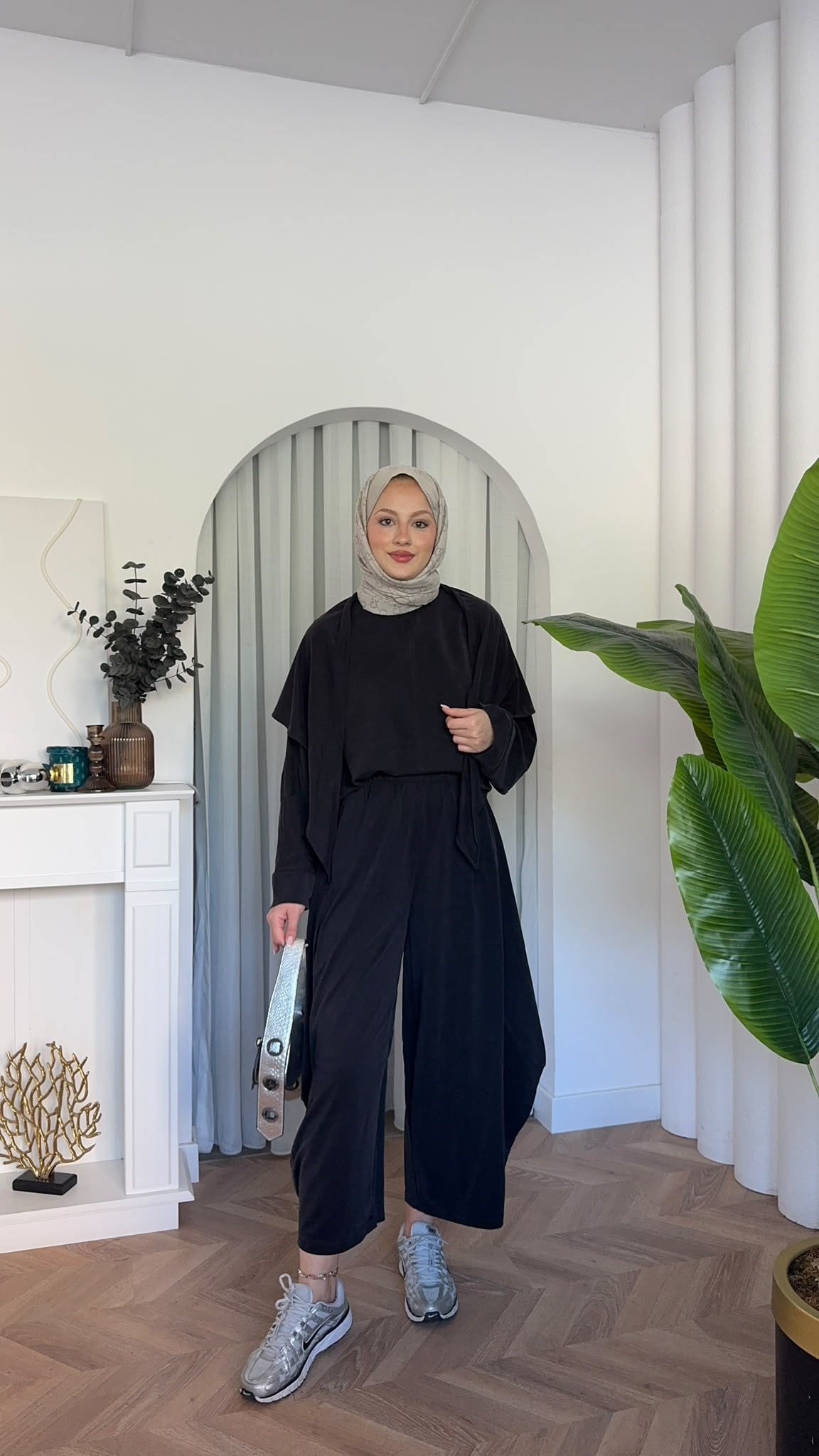 MEYSADESIGN PANTOLON TAKIM Sure Atkılı Oysh İkili Takım  Siyah