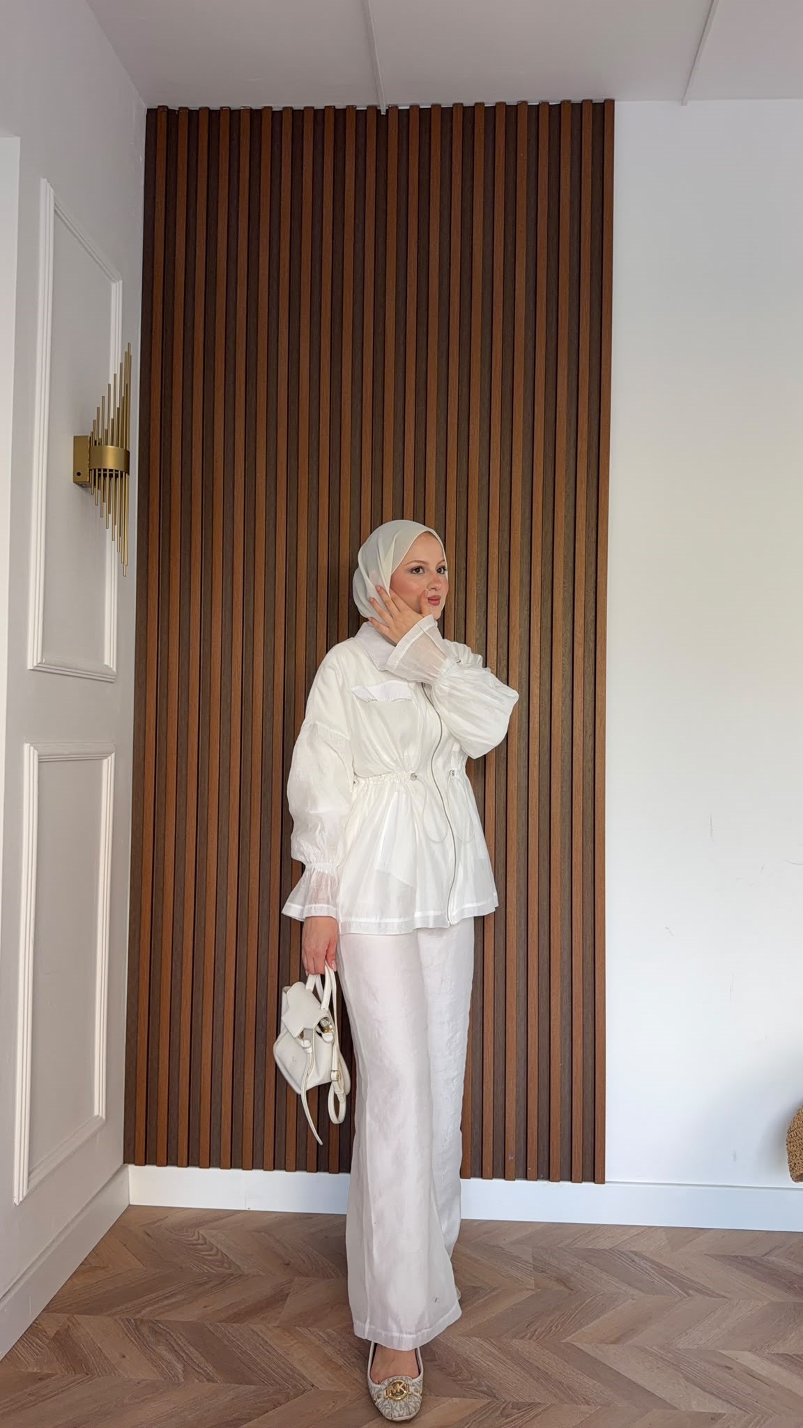 MEYSADESIGN PANTOLON TAKIM Syrus Taşlı Tensel İkili Takım Beyaz