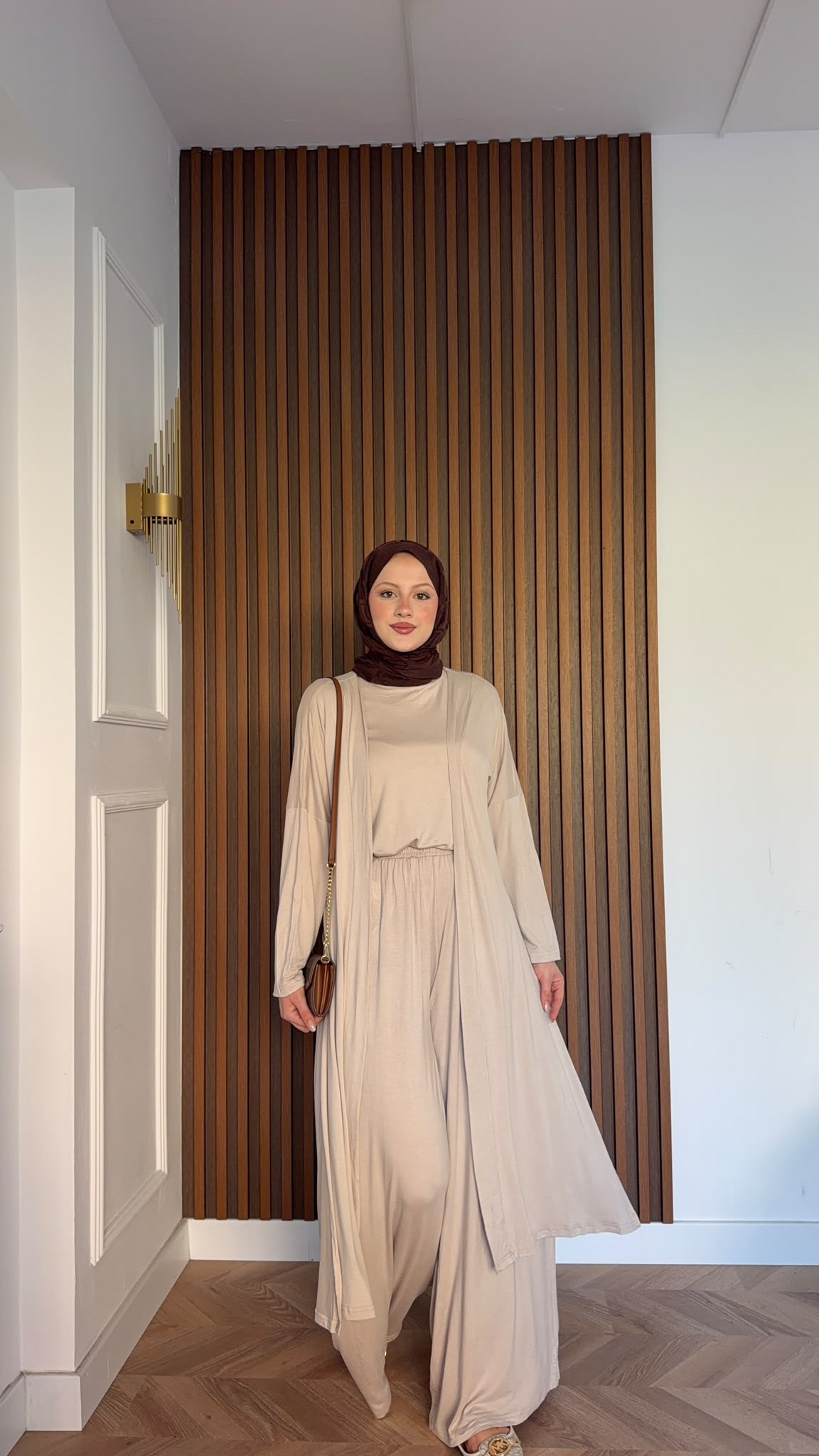 MEYSADESIGN PANTOLON TAKIM Üçlü Sandy Takım Bej