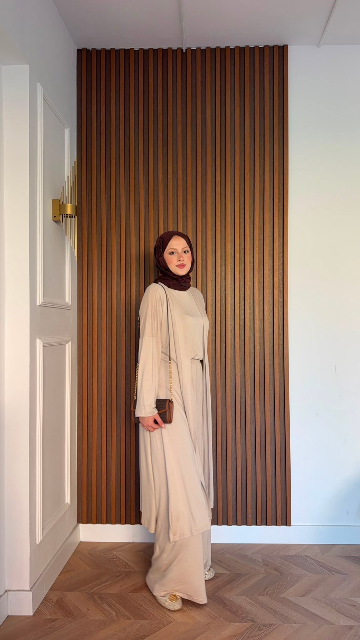 MEYSADESIGN PANTOLON TAKIM Üçlü Sandy Takım Bej