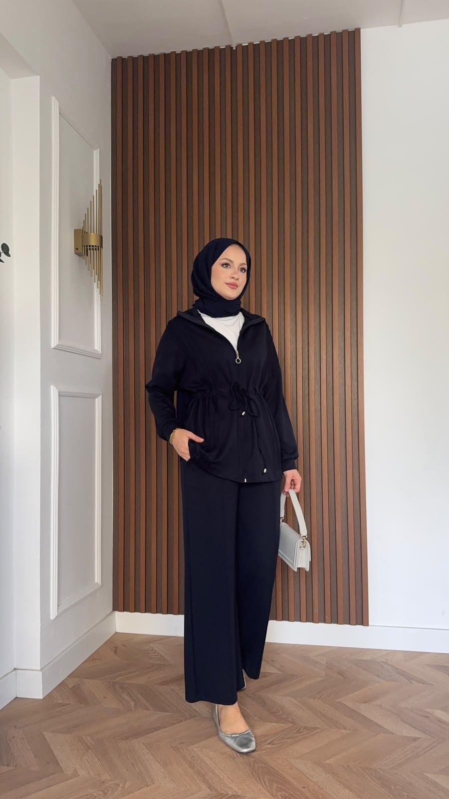 MEYSADESIGN PANTOLON TAKIM Yade İkili Eşofman Takım Lacivert