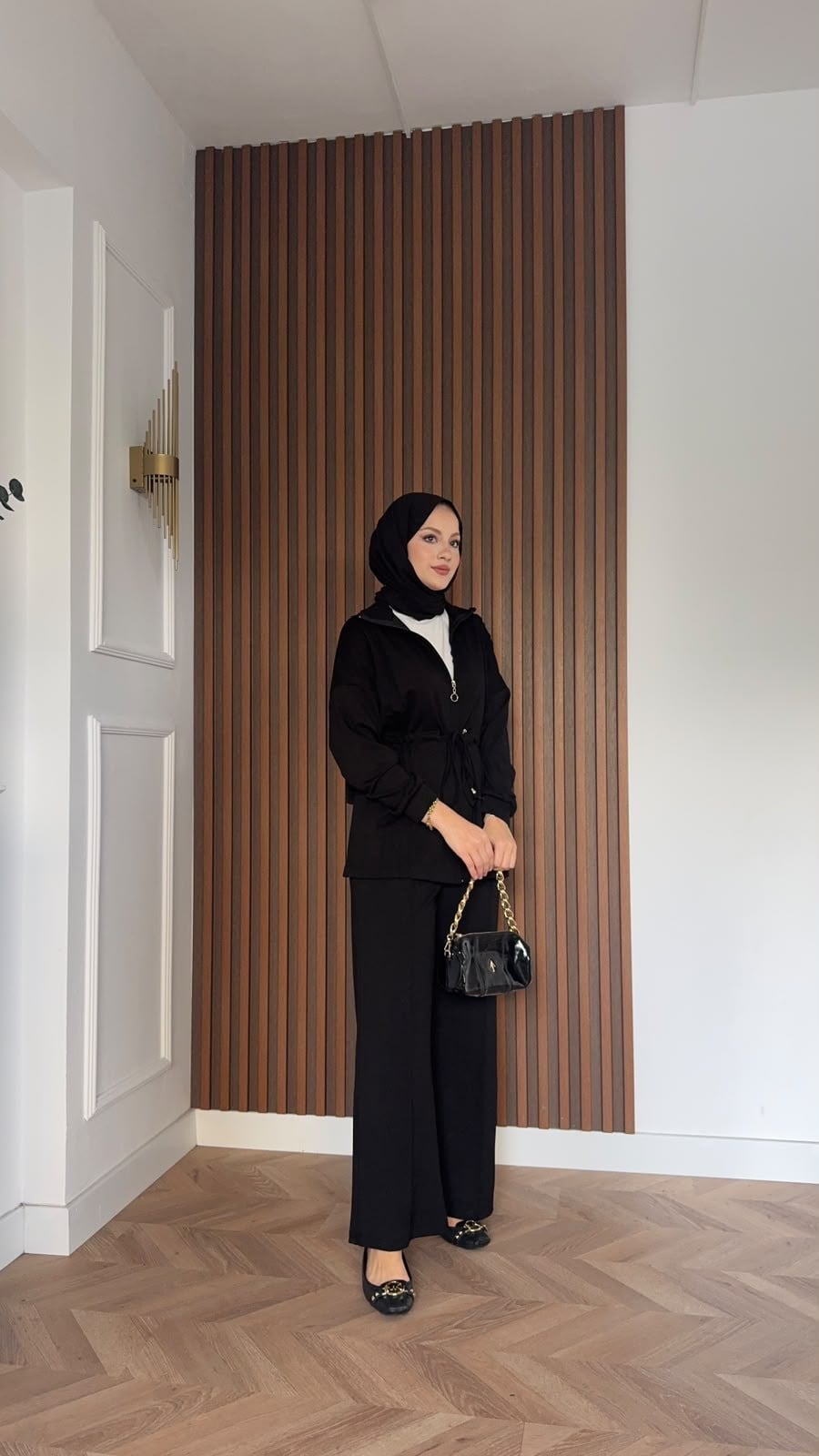 MEYSADESIGN PANTOLON TAKIM Yade İkili Eşofman Takım Siyah