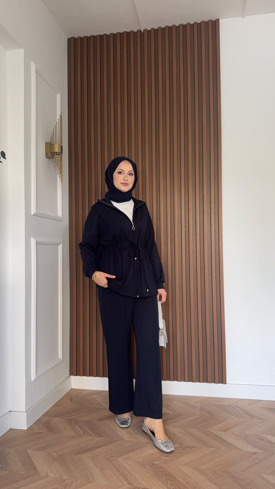 MEYSADESIGN PANTOLON TAKIM Yade İkili Eşofman Takım Lacivert