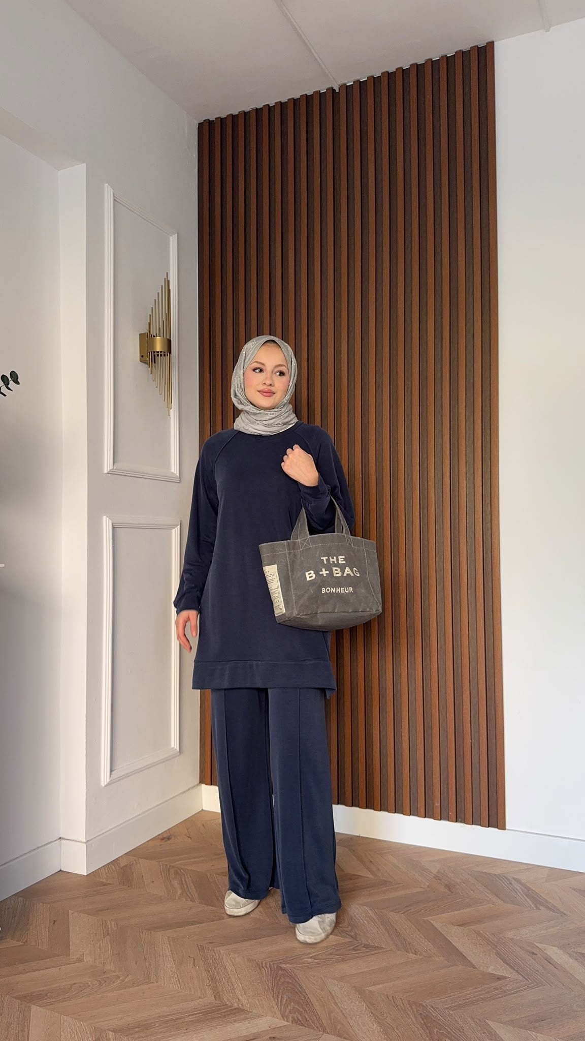 MEYSADESIGN PANTOLON TAKIM Yandan Fermuarlı Pike İkili Takım Lacivert