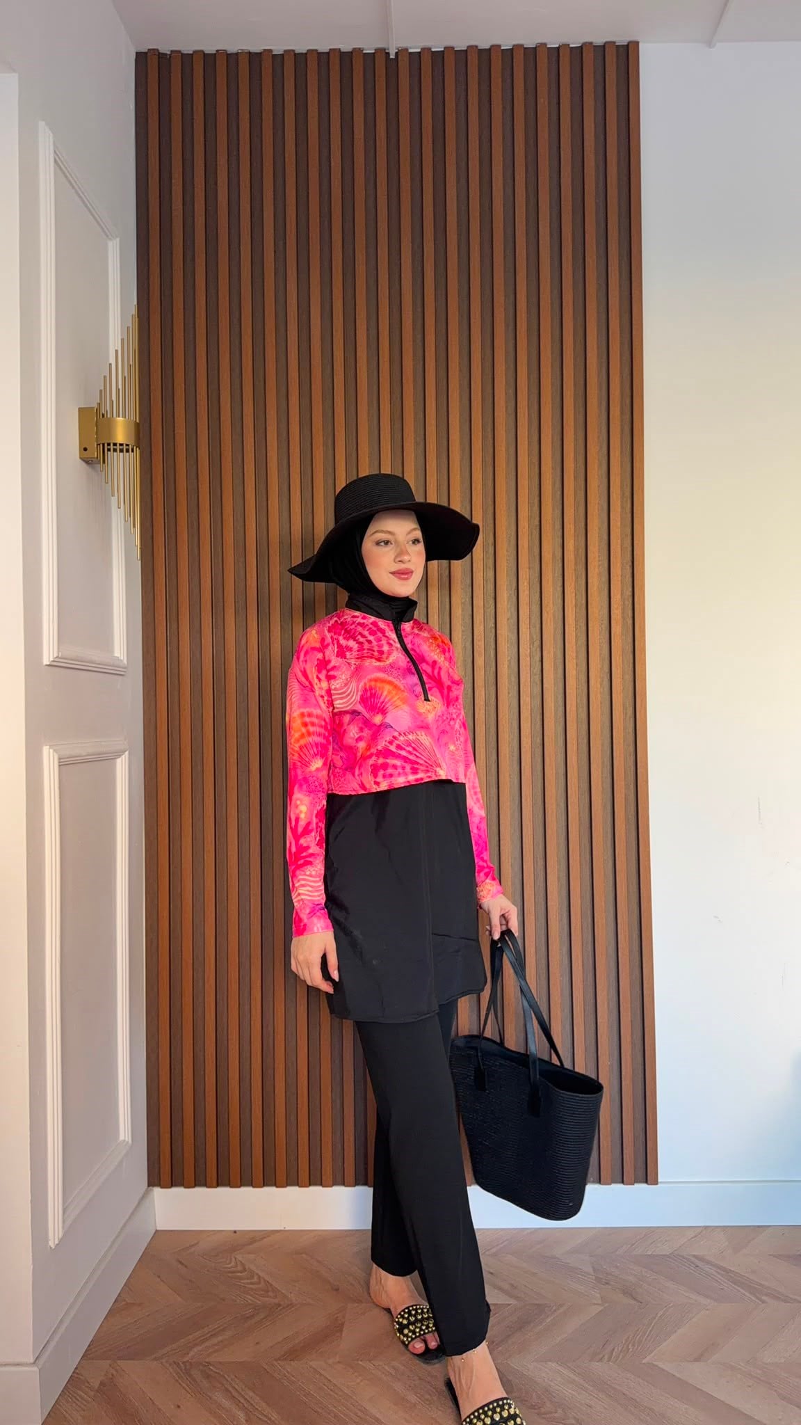 MEYSADESIGN TESETTÜR MAYO Gisa Pembe Renkli Üçlü Mayo Seti