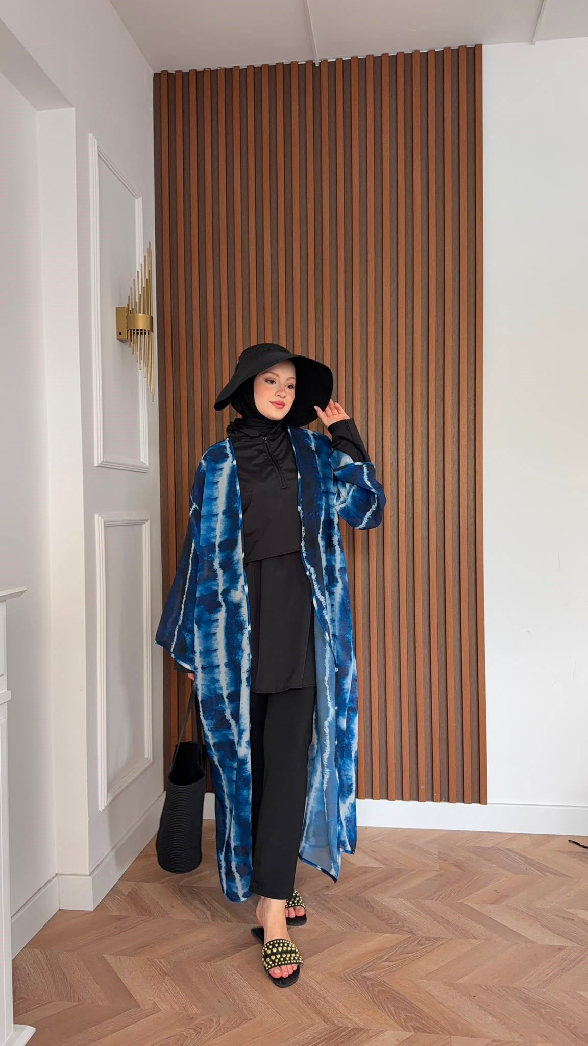 MEYSADESIGN TESETTÜR PAREO Layla Mavi Renkli Şifon Pareo