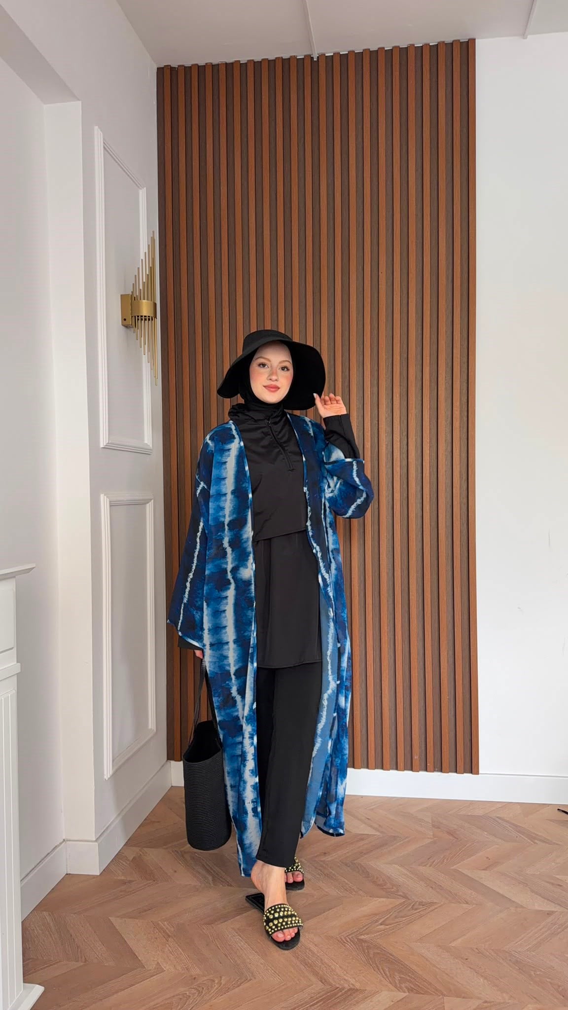 MEYSADESIGN TESETTÜR PAREO Layla Mavi Renkli Şifon Pareo
