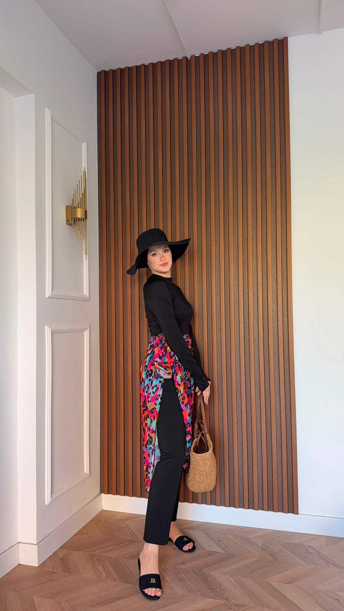 MEYSADESIGN TESETTÜR PAREO Renka Leopar Desenli Bel Pareosu