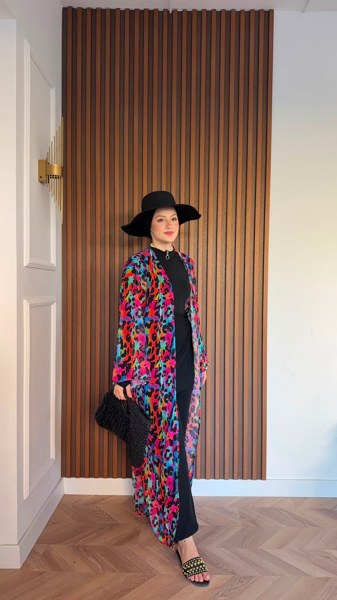 MEYSADESIGN TESETTÜR PAREO Renka Leopar Desenli Şifon Pareo