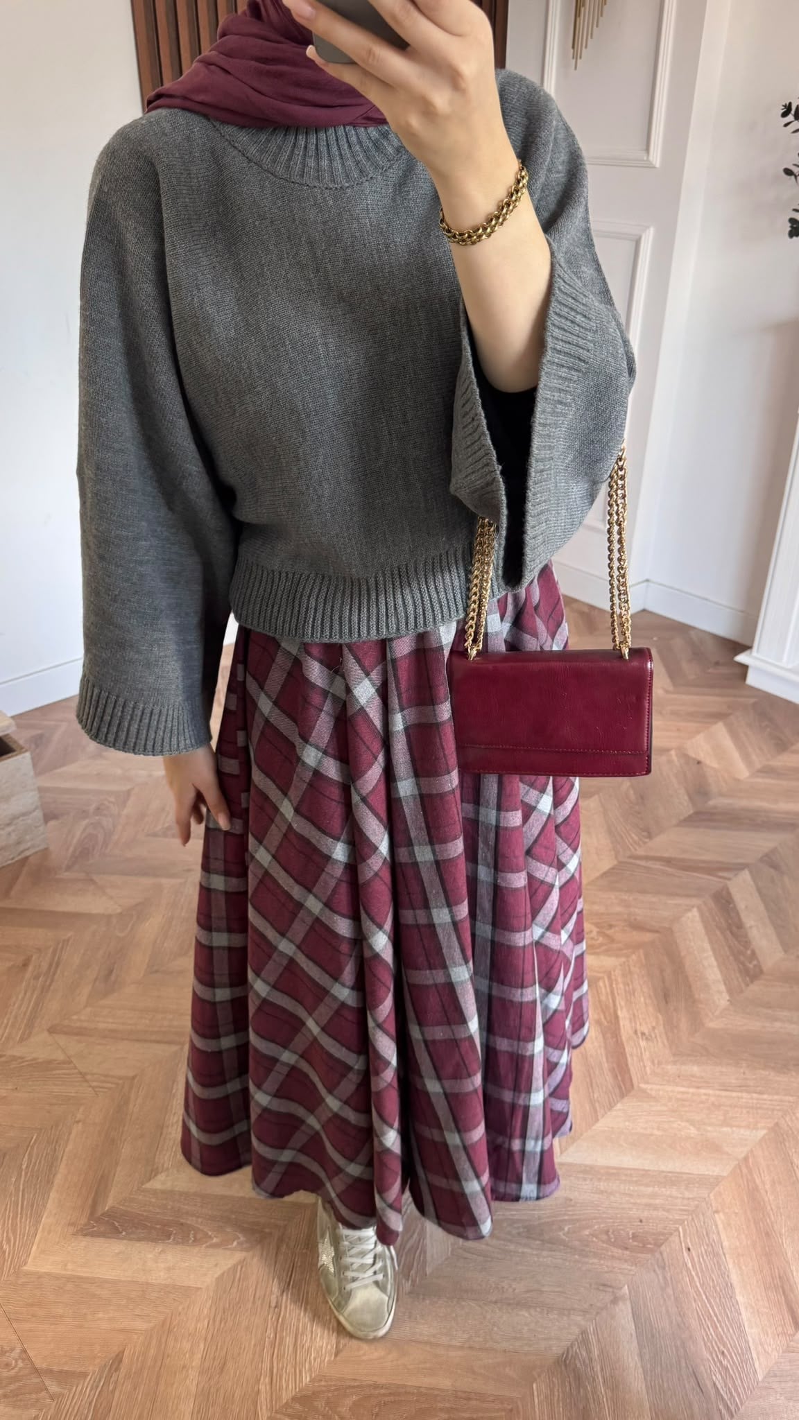 MEYSADESIGN TESETTÜR TRİKO Crop Etek Üstü Kazak Antrasit
