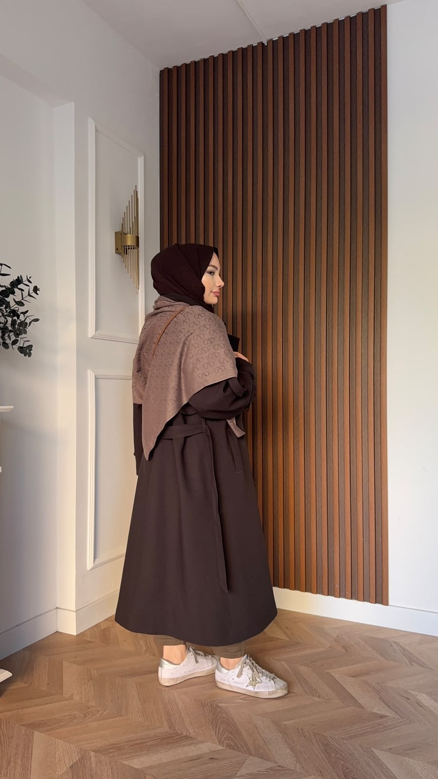 MEYSADESIGN TRENCKOT Gadget Oversize Trençkot Acı Kahve