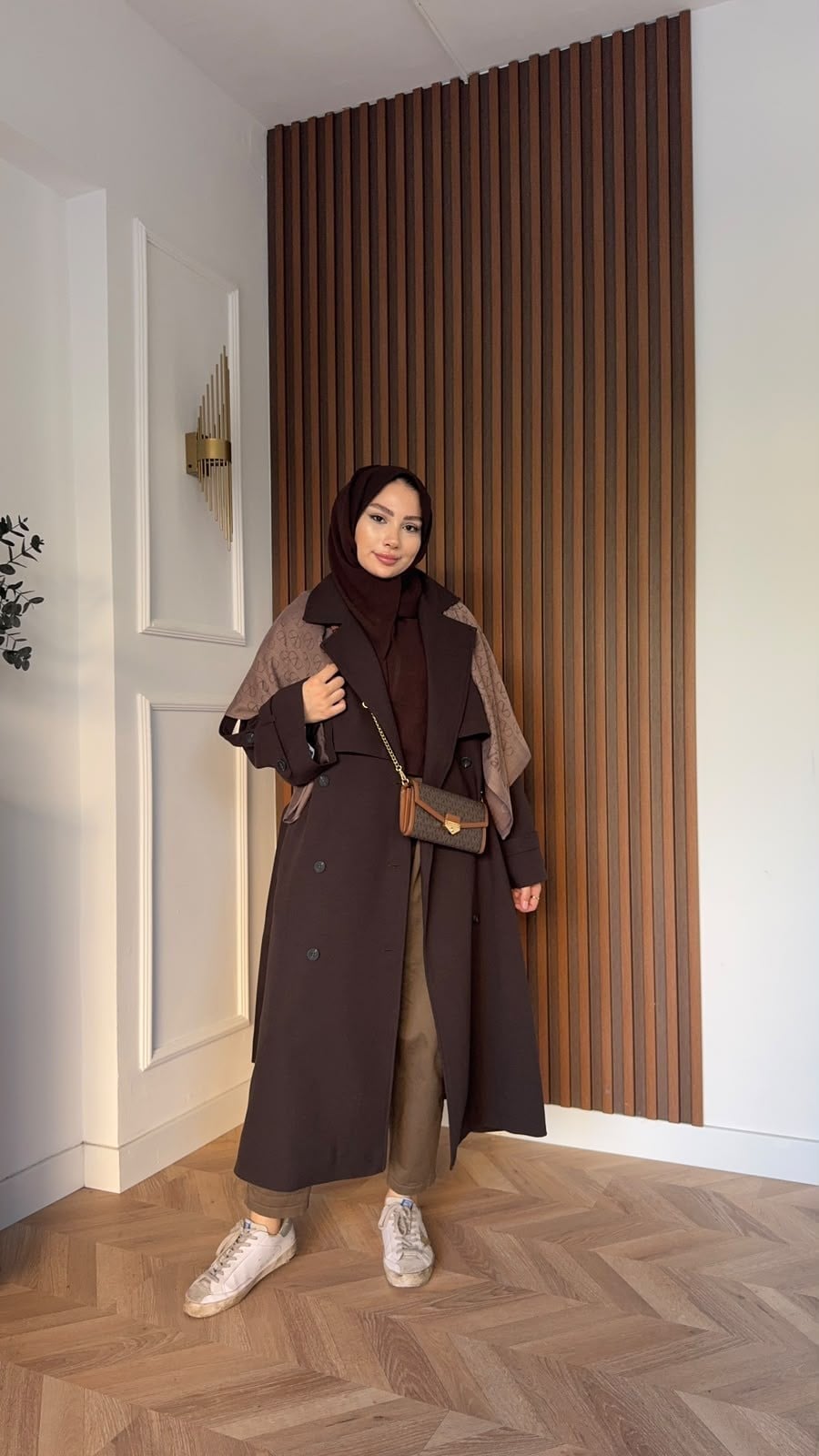 MEYSADESIGN TRENCKOT Gadget Oversize Trençkot Acı Kahve