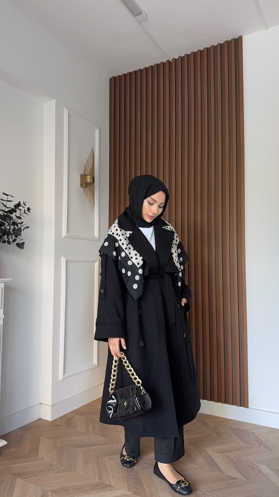 MEYSADESIGN TRENCKOT Gadget Oversize Trençkot Siyah