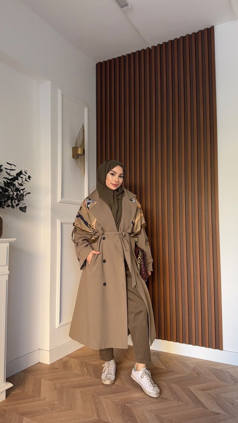 MEYSADESIGN TRENCKOT Gadget Oversize Trençkot Küf Yeşili