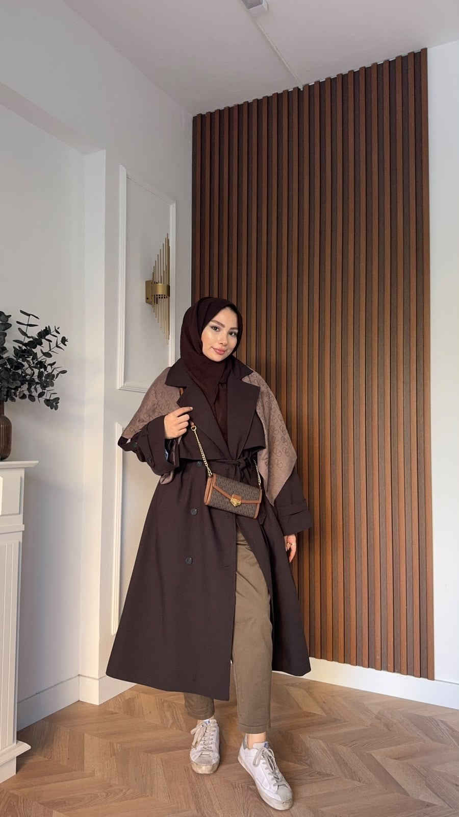 MEYSADESIGN TRENCKOT Gadget Oversize Trençkot Acı Kahve