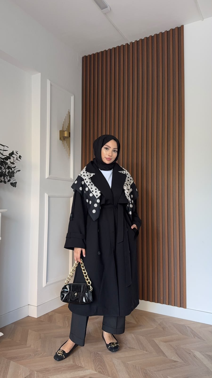 MEYSADESIGN TRENCKOT Gadget Oversize Trençkot Siyah