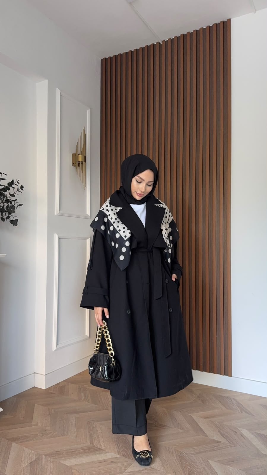 MEYSADESIGN TRENCKOT Gadget Oversize Trençkot Siyah