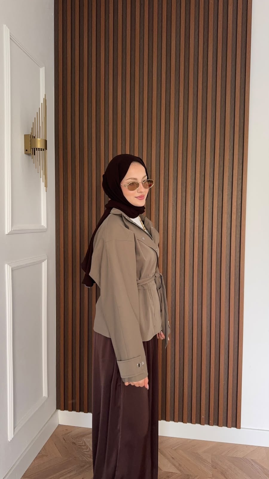 MEYSADESIGN TRENCKOT Mng Muadil Astarlı Trençkot  Vizon