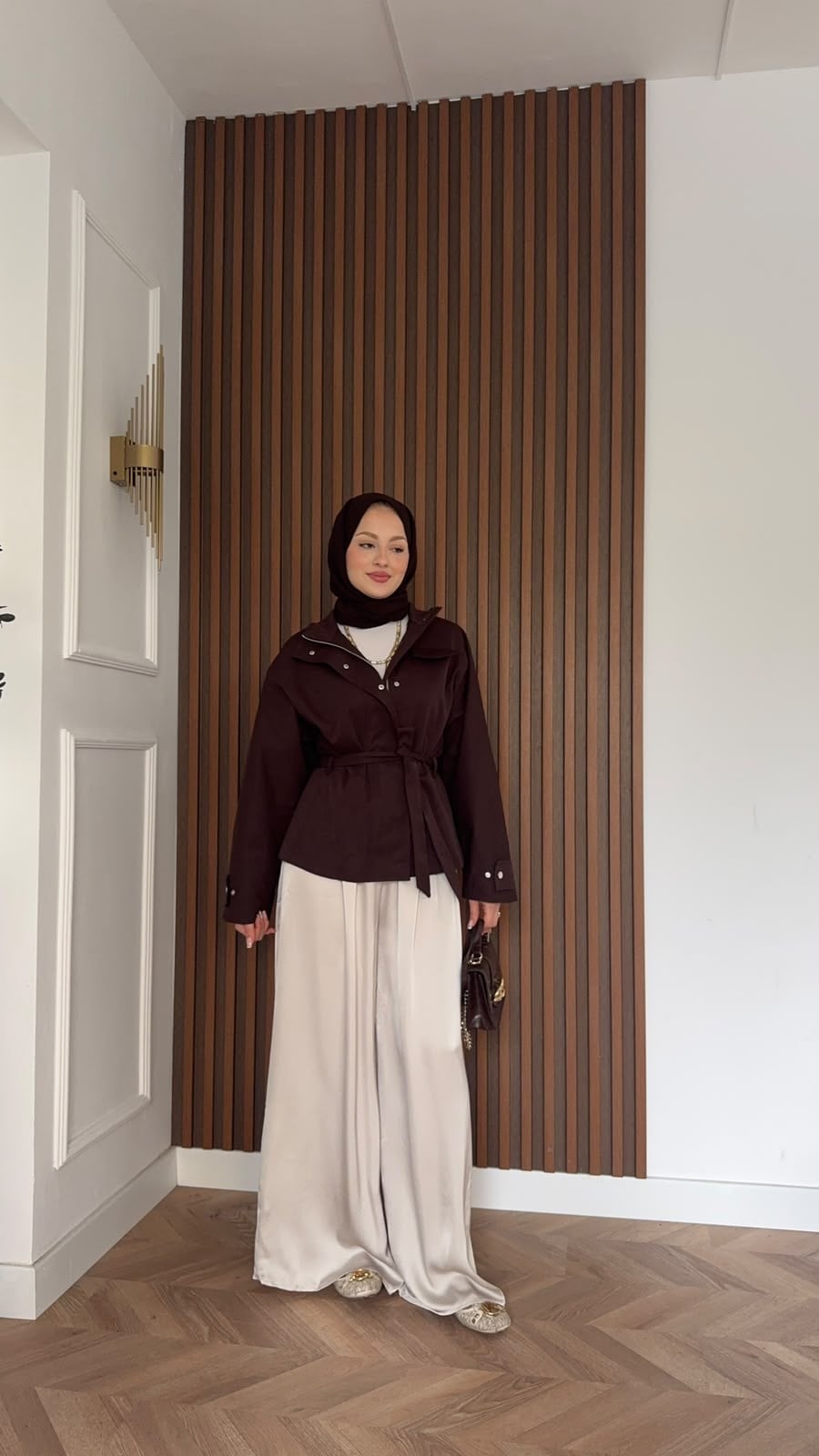 MEYSADESIGN TRENCKOT Mng Muadil Astarlı Trençkot  Acı Kahve