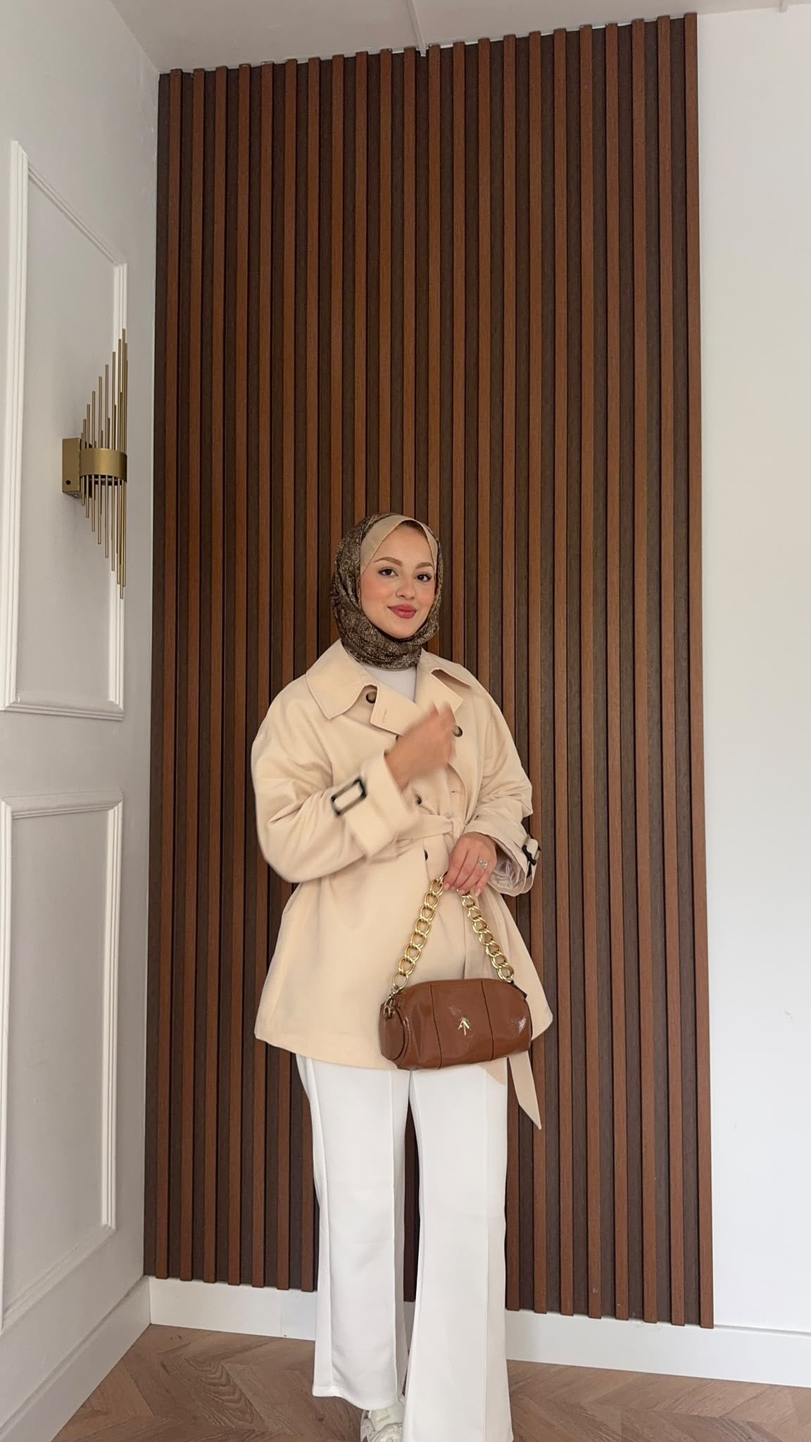 MEYSADESIGN TRENCKOT Pelerin Detaylı Gabardin Trençkot Bej