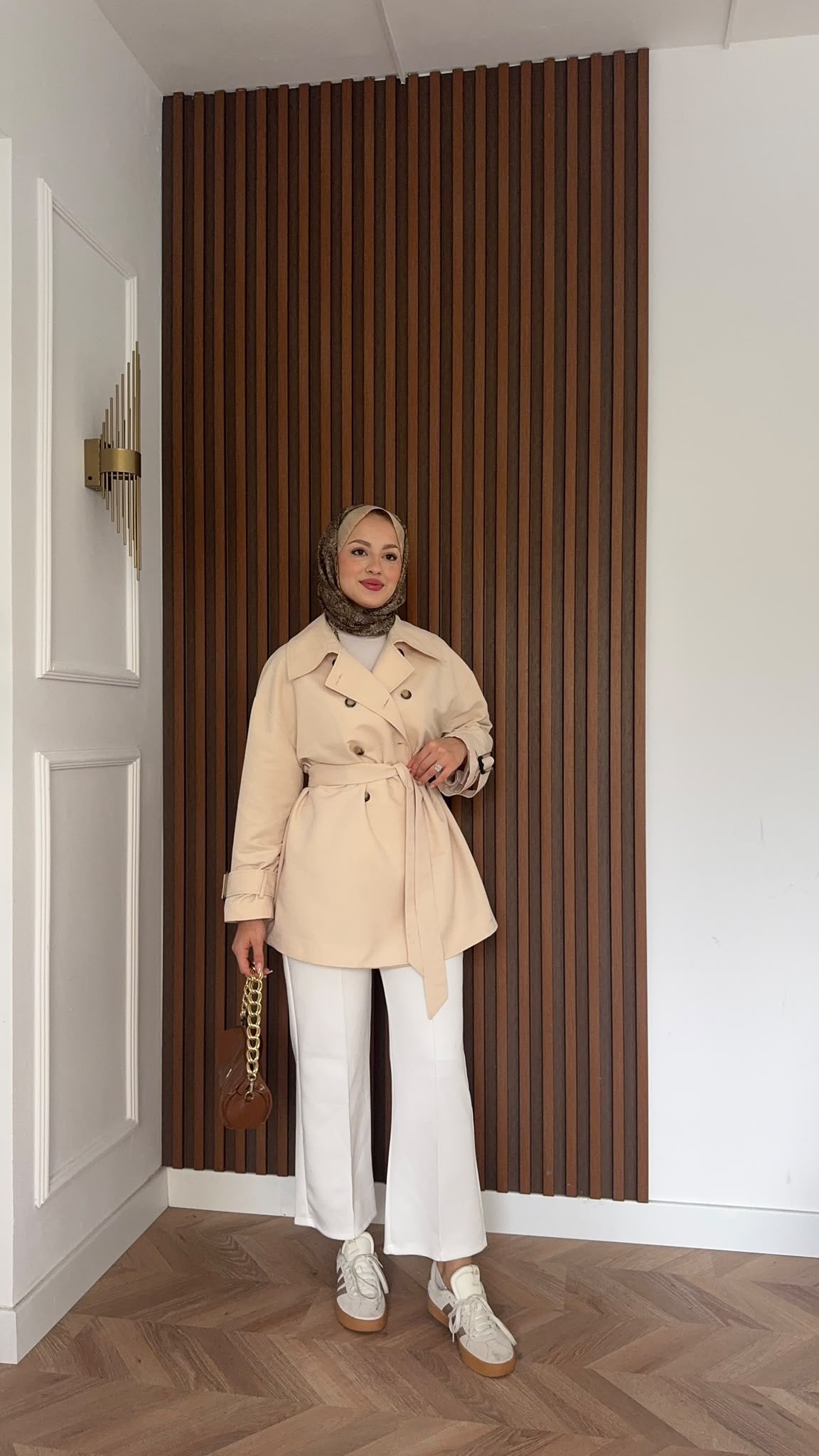 MEYSADESIGN TRENCKOT Pelerin Detaylı Gabardin Trençkot Bej