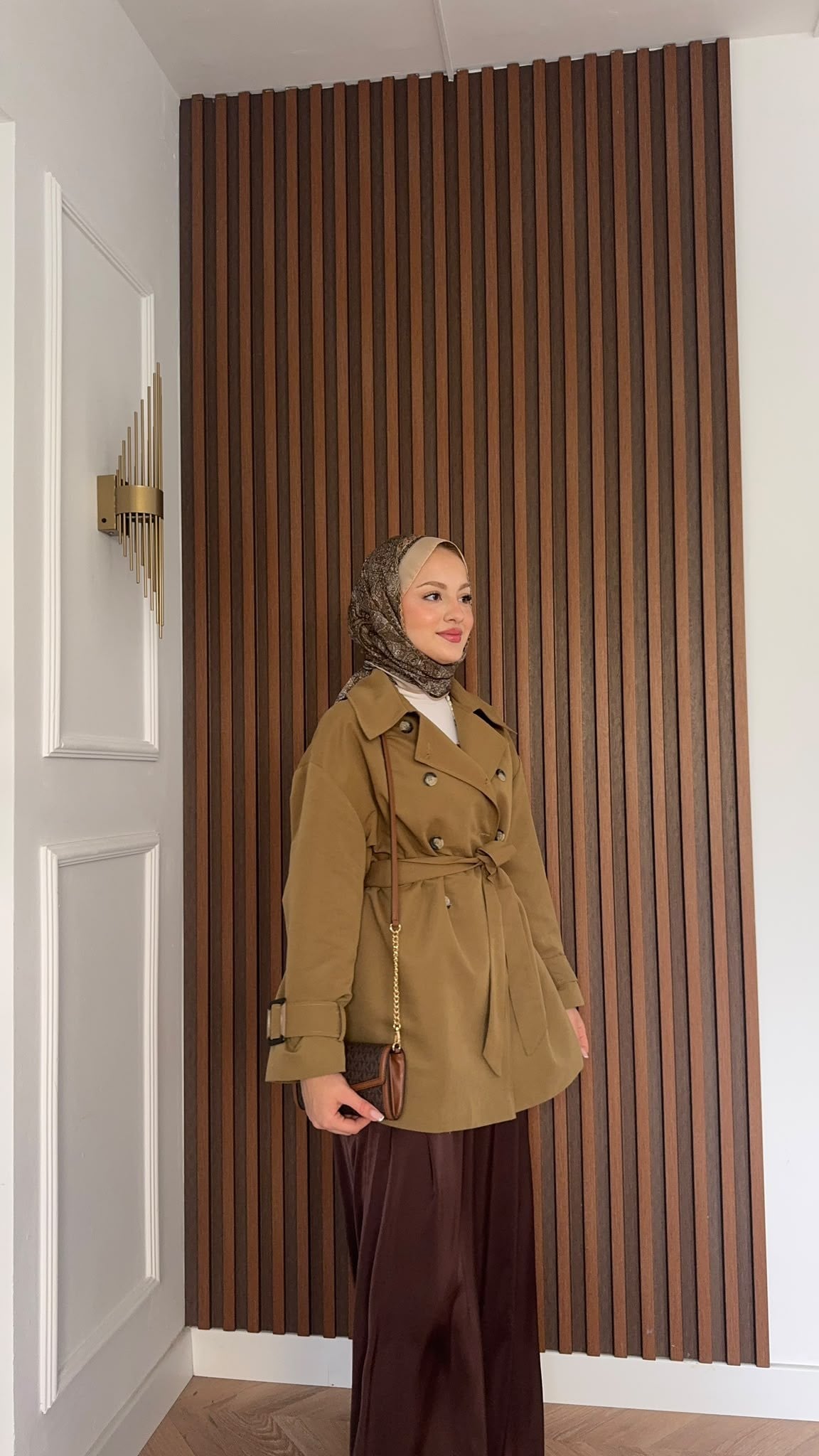 MEYSADESIGN TRENCKOT Pelerin Detaylı Gabardin Trençkot Yağ Yeşili