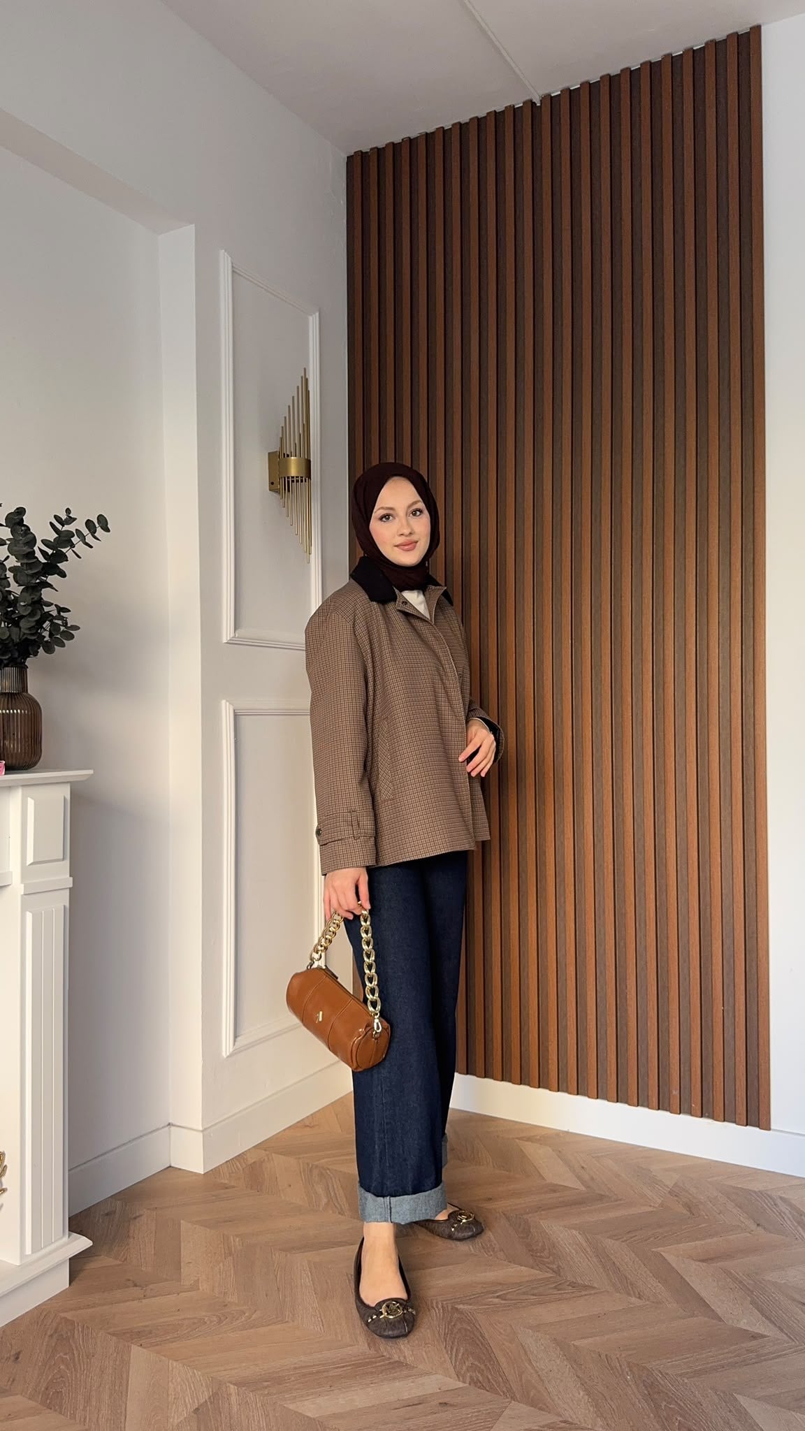 MEYSADESIGN TRENCKOT Sove Ekoseli Trençkot Mini Ekoseli