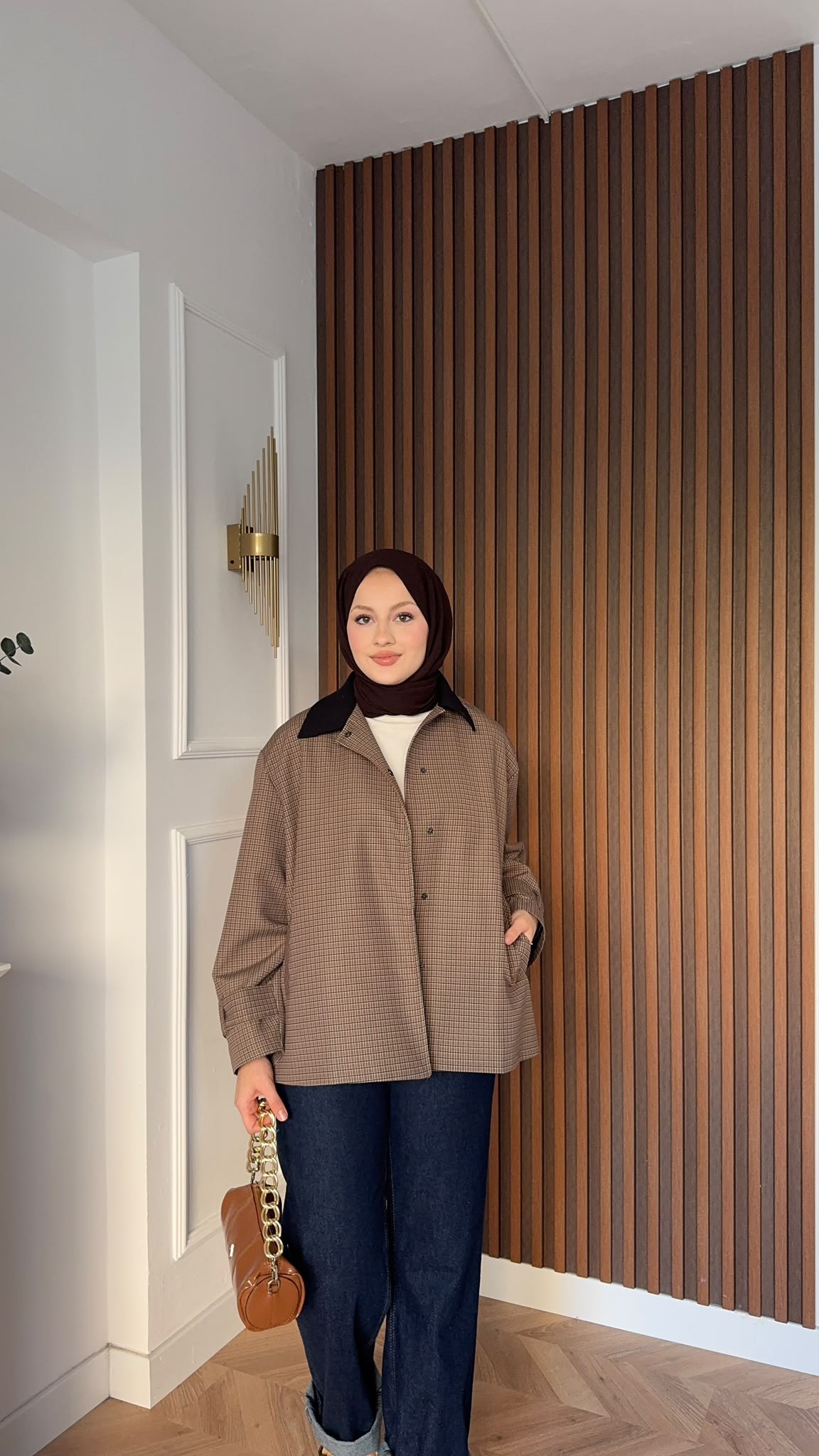MEYSADESIGN TRENCKOT Sove Ekoseli Trençkot Mini Ekoseli