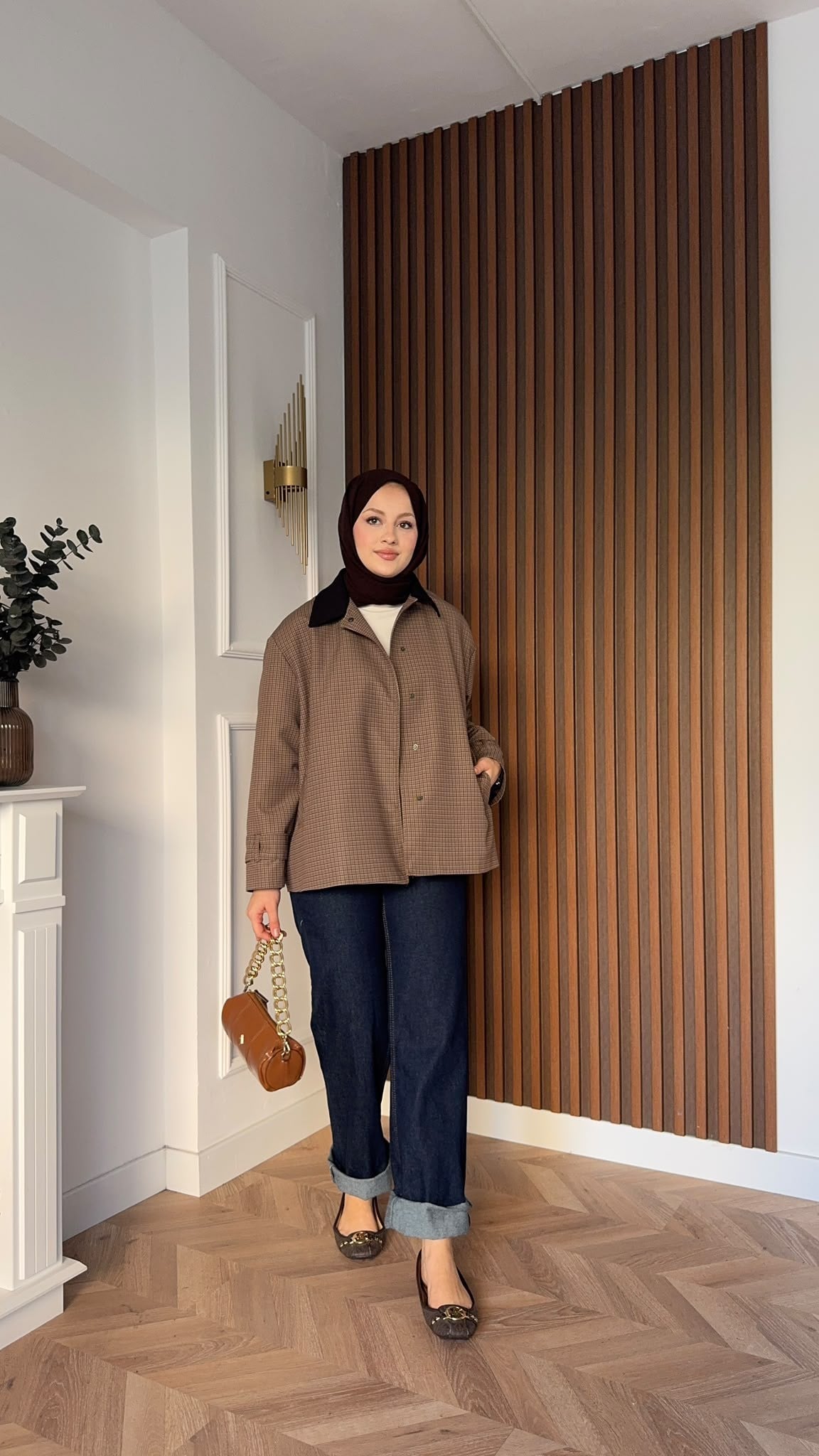 MEYSADESIGN TRENCKOT Sove Ekoseli Trençkot Mini Ekoseli