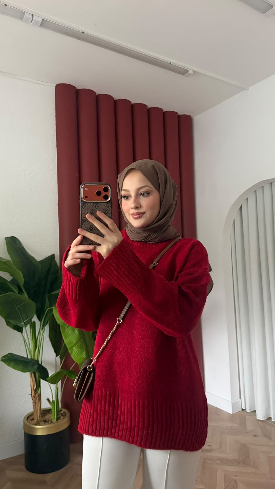 MEYSADESIGN TRİKO KAZAK Riyal Yumoş Kazak Kırmızı
