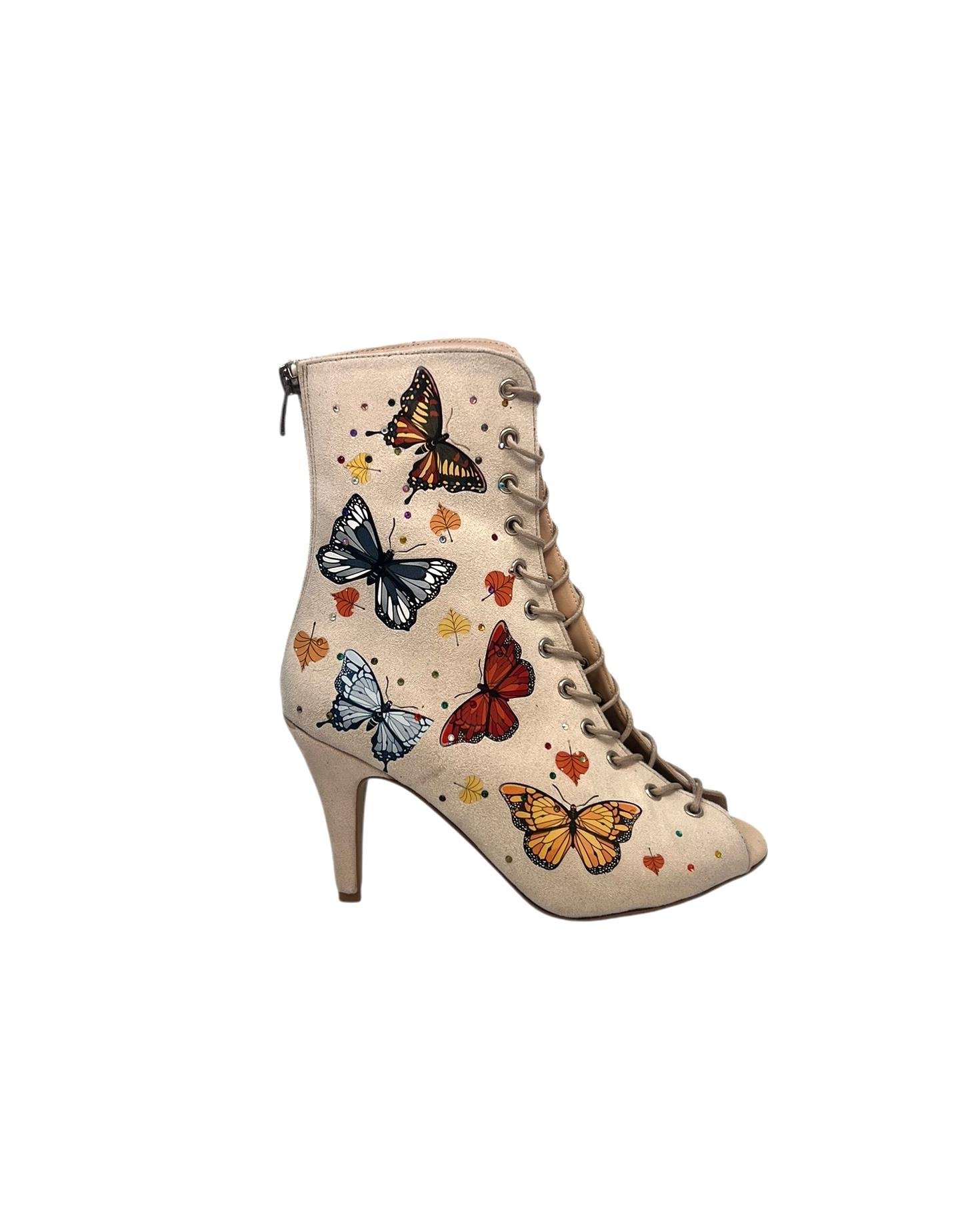 HIGH HEELS BEJ KADIN DANS AYAKKABISI