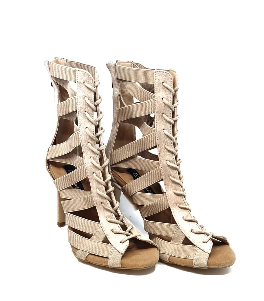 HIGH HEELS BEJ KADIN DANS AYAKKABISI