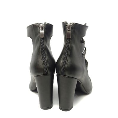 HIGH HEELS SIYAH DERI
