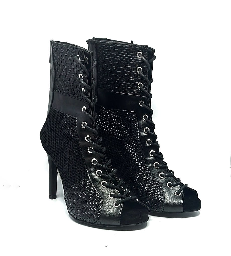 HIGH HEELS SIYAH FILELI