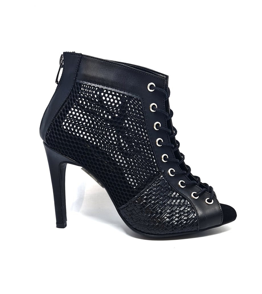 HIGH HEELS SIYAH FILELI