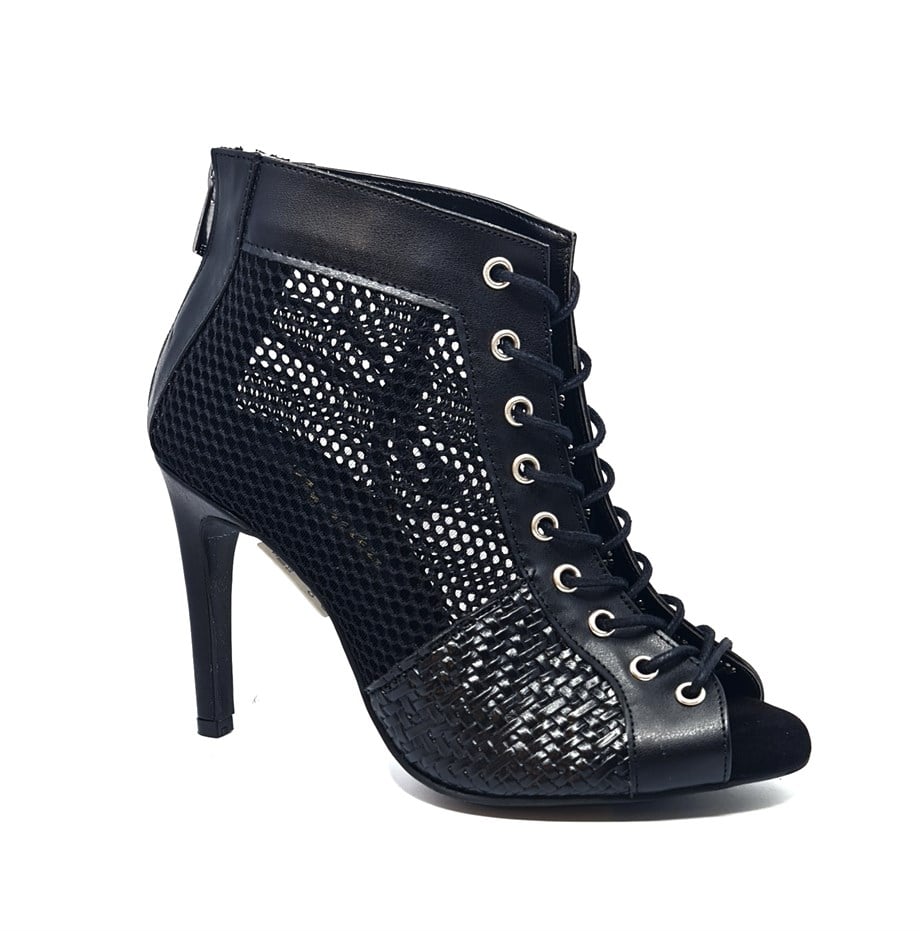 HIGH HEELS SIYAH FILELI