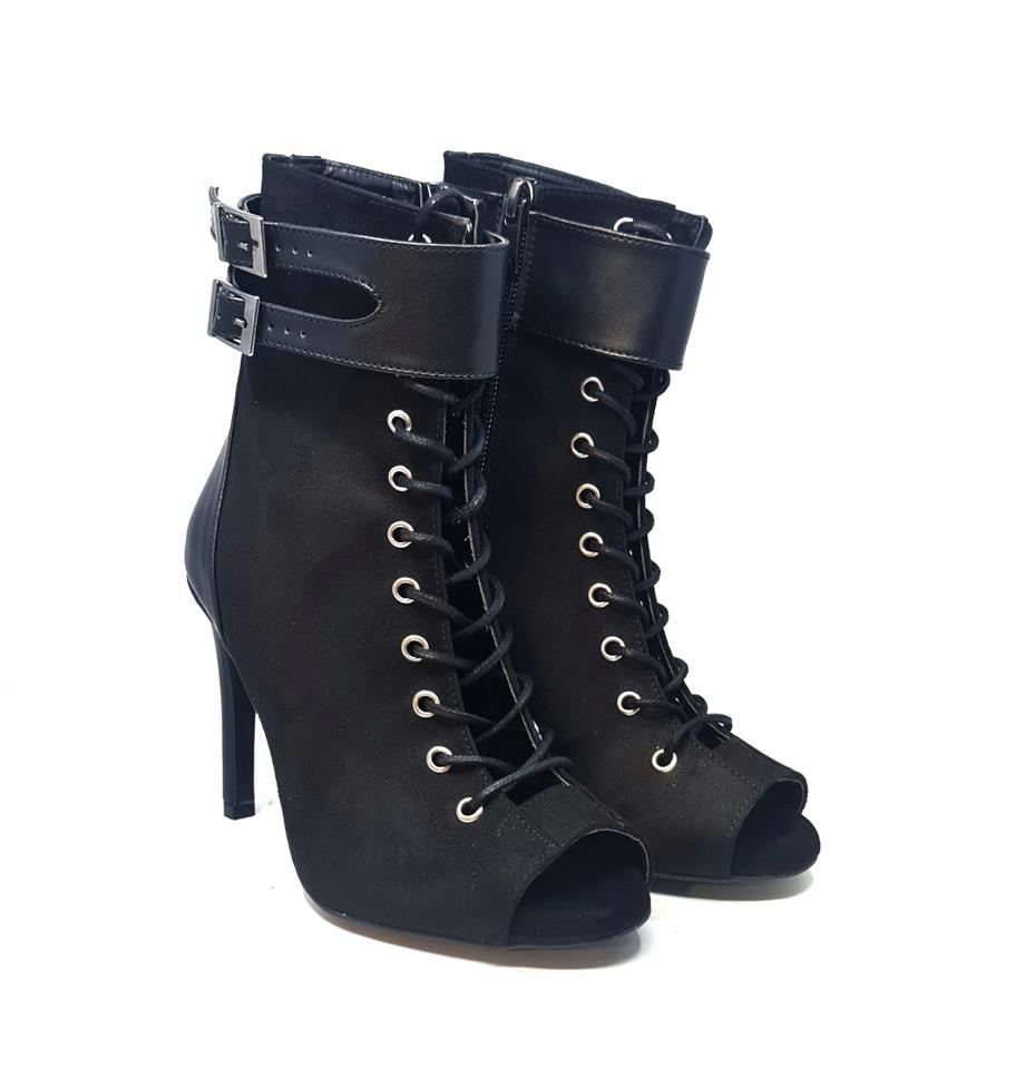 HIGH HEELS SIYAH KADIN DANS AYAKKABISI