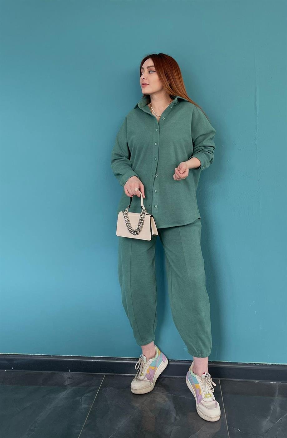  50698 OVERSIZE GÖMLEK TAKIM 1