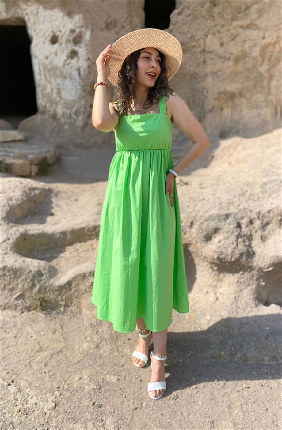 Mabelle Yeşil Elbise