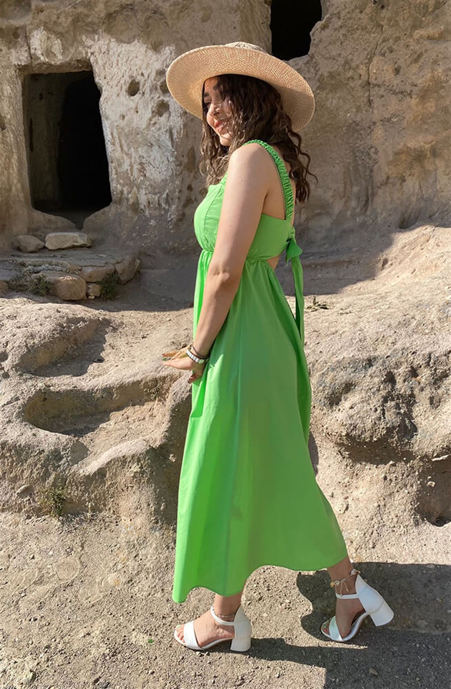 Mabelle Yeşil Elbise