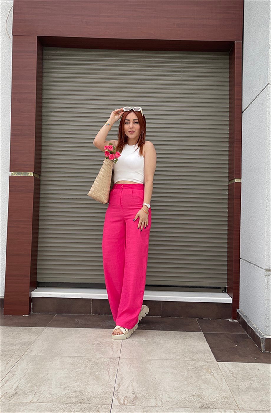 Gökkuşağı Pembe Pantalon