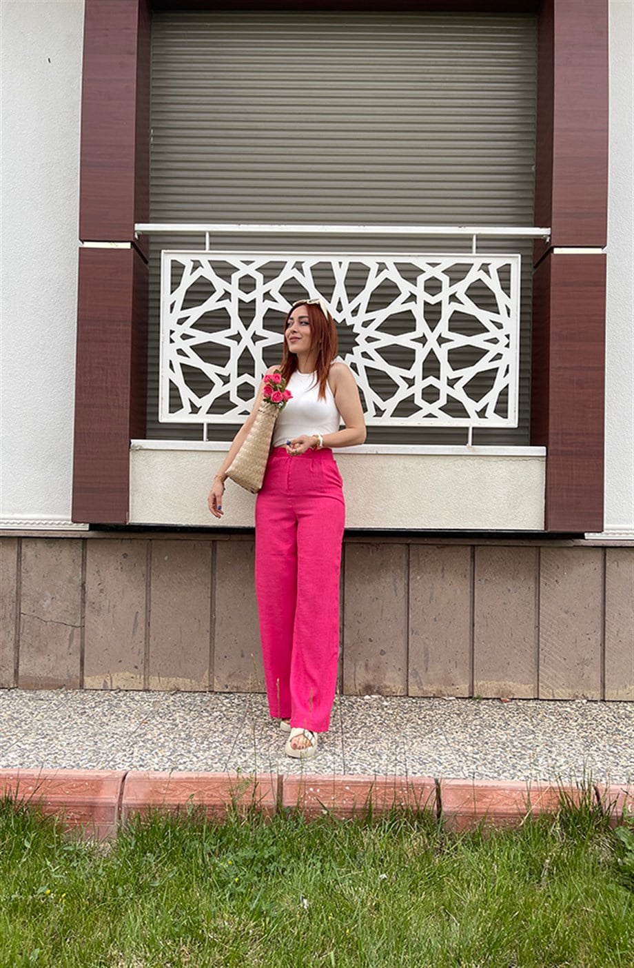 Gökkuşağı Pembe Pantalon