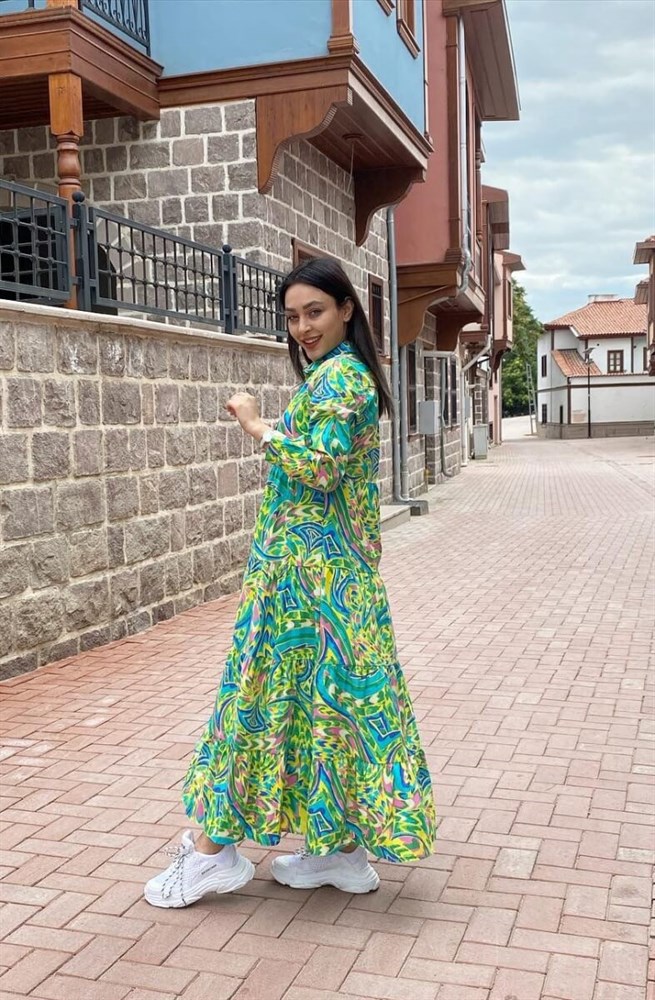 Zara Model Lavem Elbise