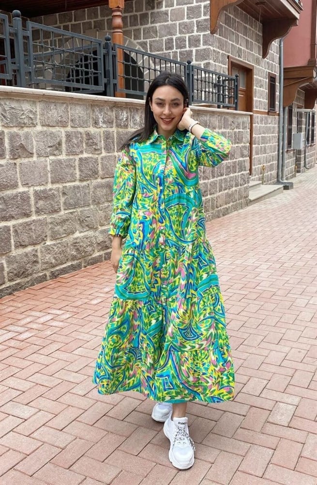Zara Model Lavem Elbise