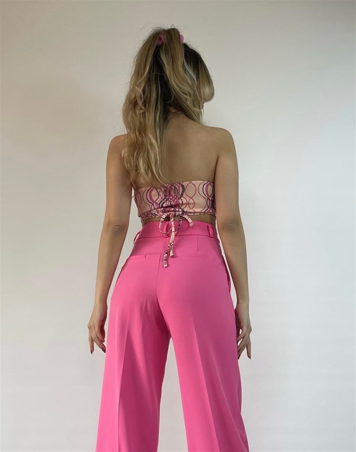 Bağlamalı Rosa Crop Top