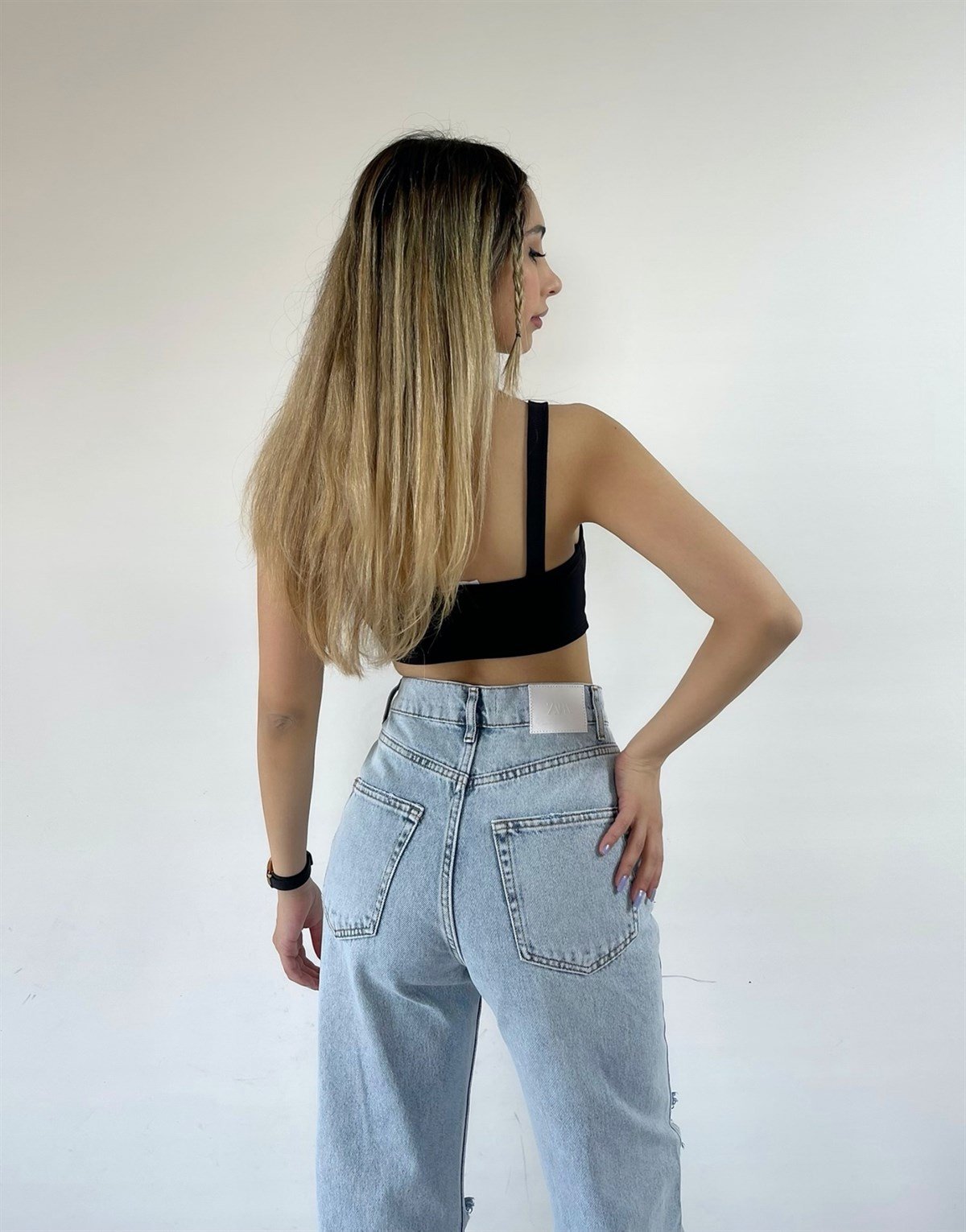 Basic Crop Top Siyah