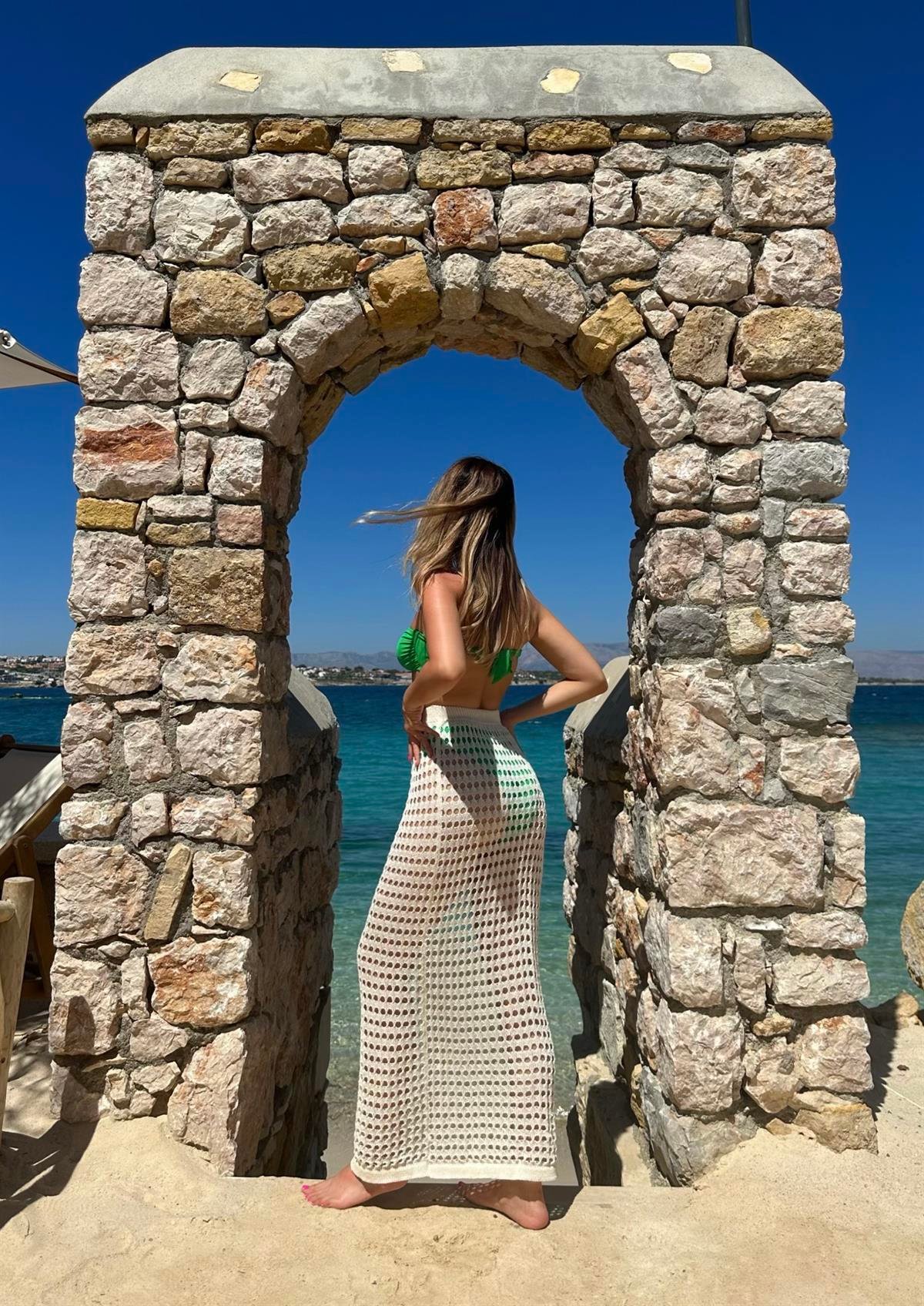 Beachy Etekli Takım Bej